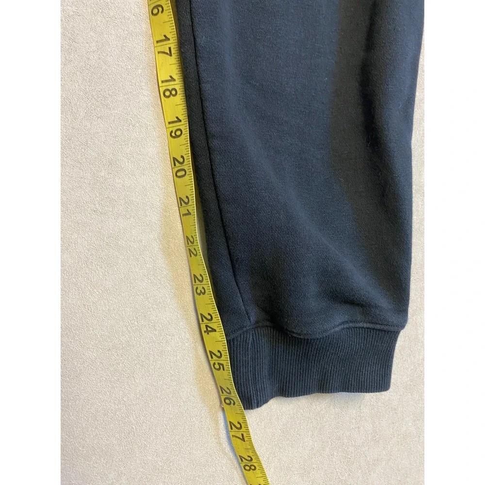Fila Mens Black Fleece Jogger Sweatpants Size Large Tapered Logo Sweats